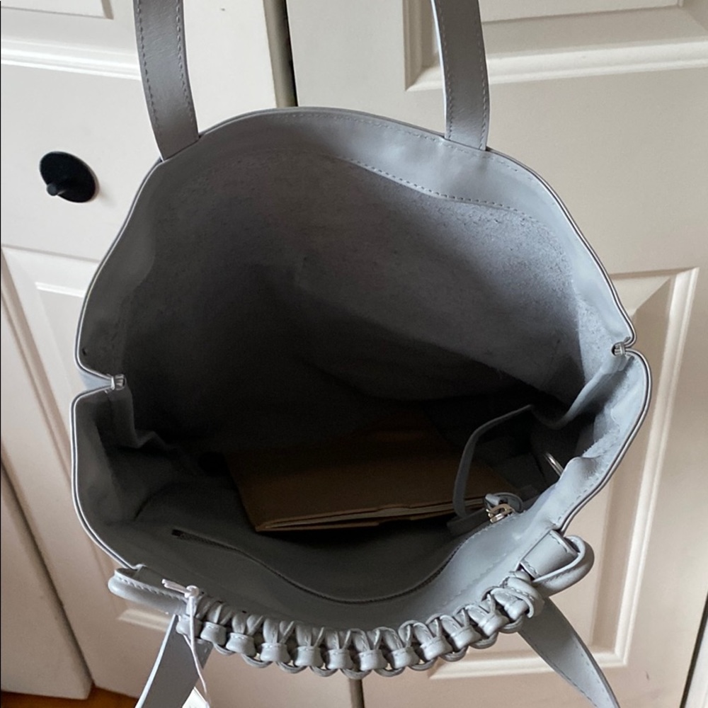 Sagan Vienna Grey Leather Purse